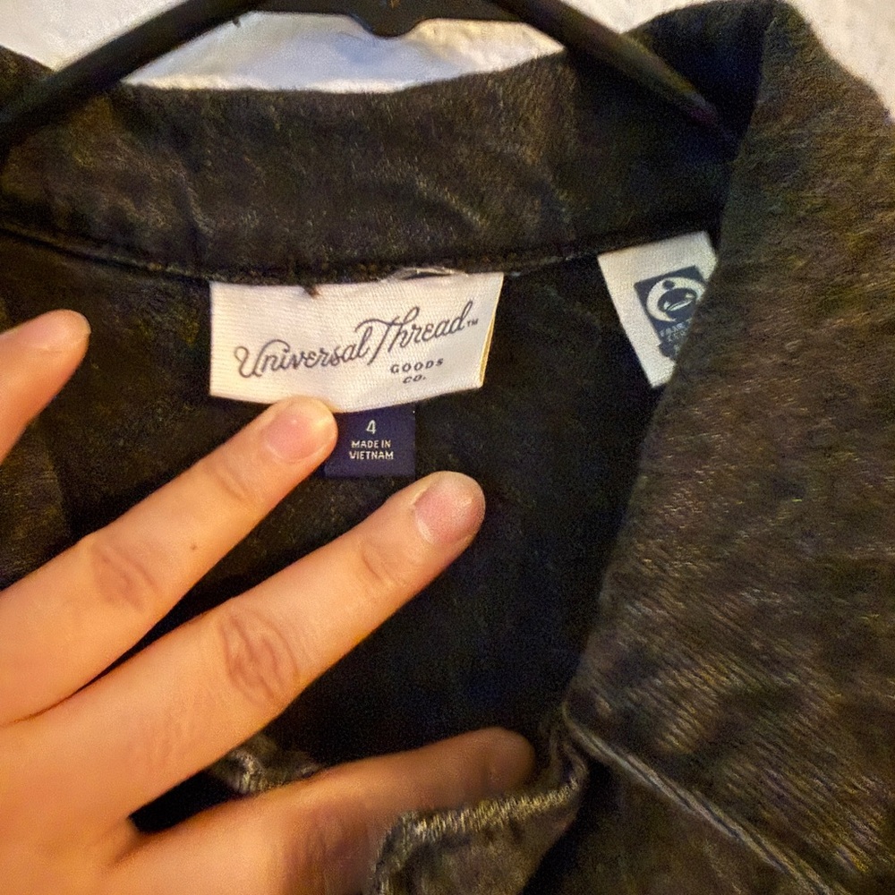 Universal Thread Charcoal Denim Jacket - Picture 2 of 3
